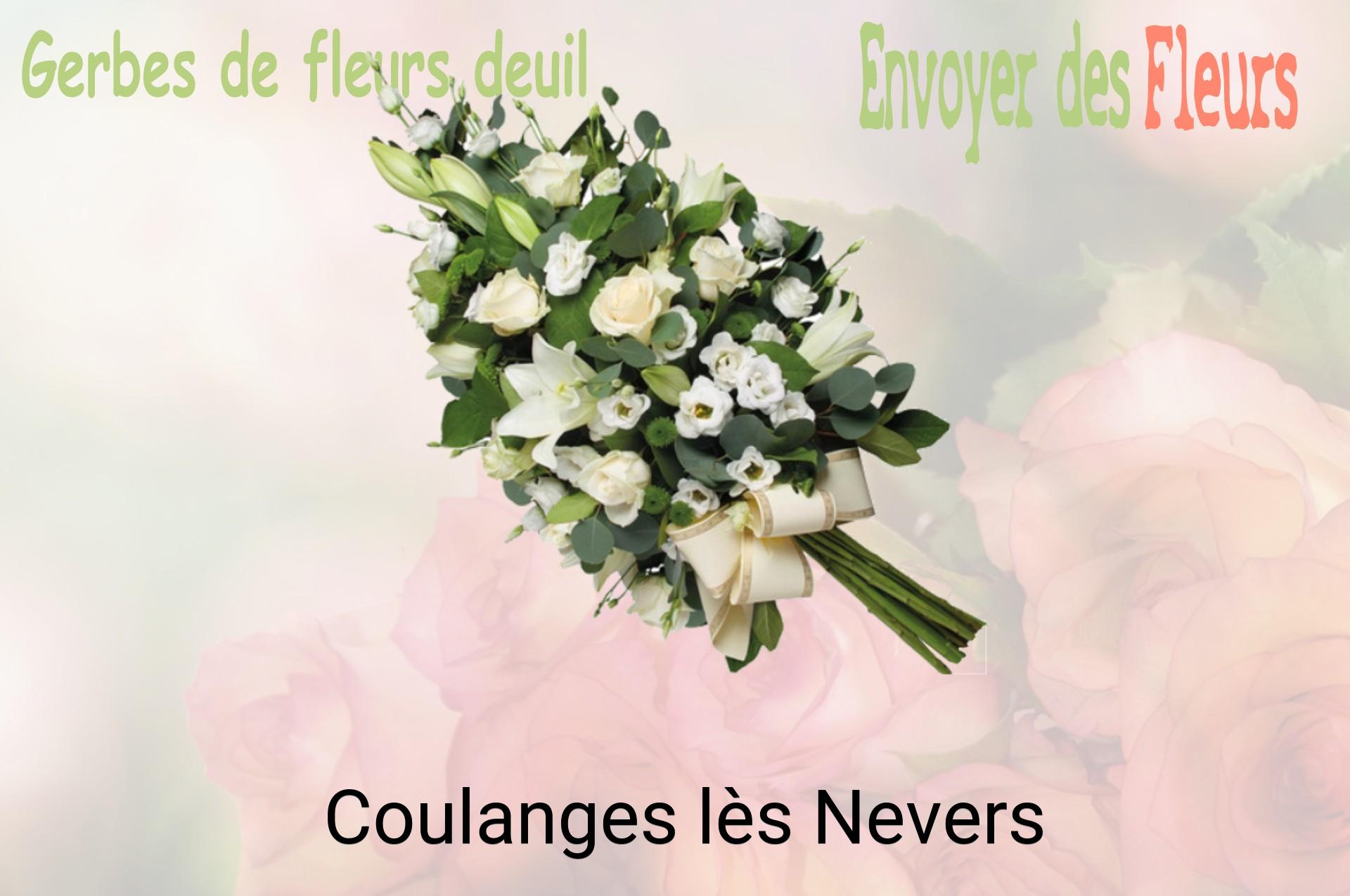 Gerbe de fleurs de deuil livrée à Coulanges-lès-Nevers